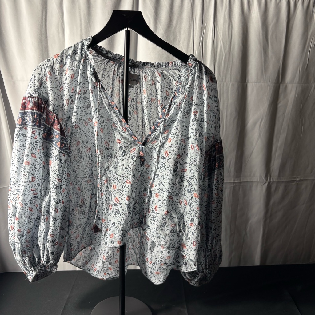 Saylor Multicolor Floral Peasant Blouse